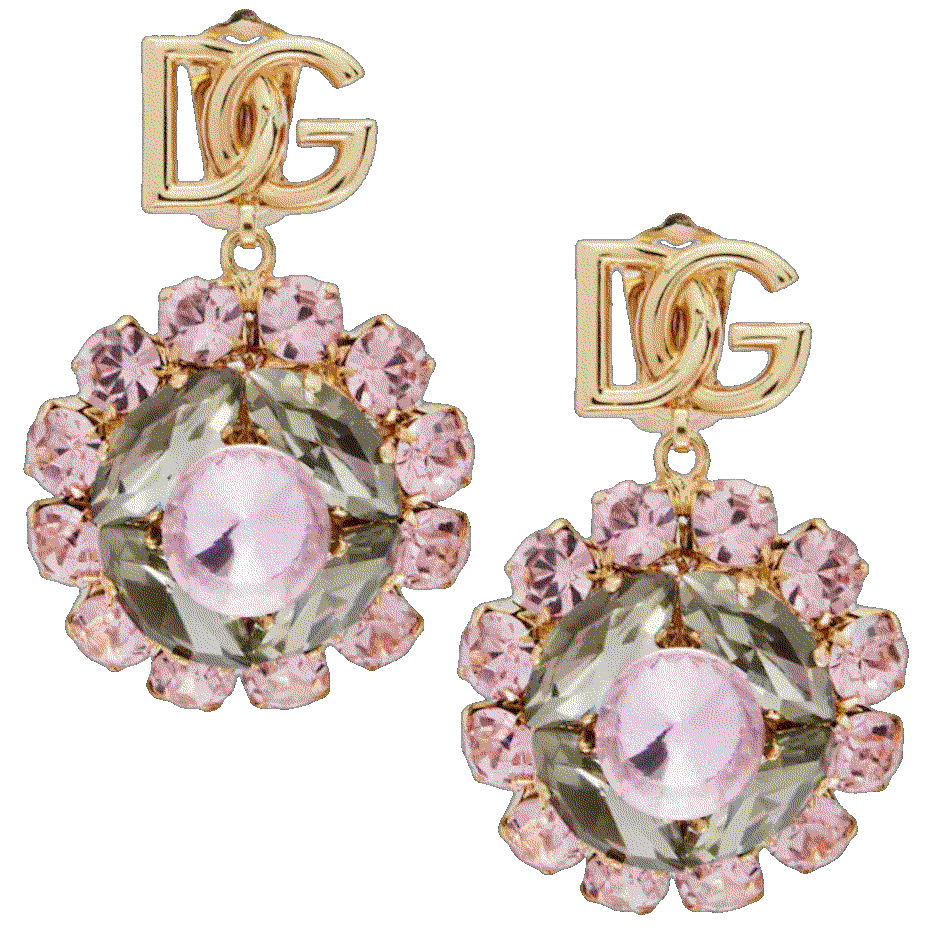 Re edition dg embellished clip on earrings multicoloured Dolce Gabbana