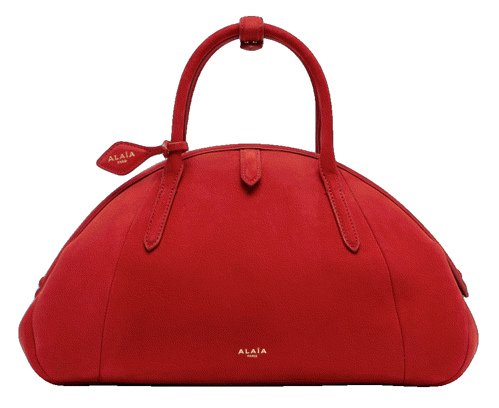Alaia purse small leather top handle bag red Alaia