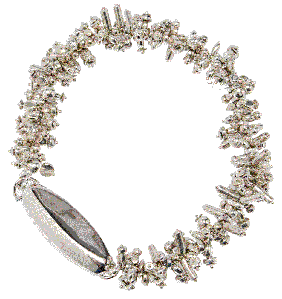 Dries van noten beaded necklace silver Dries Van Noten