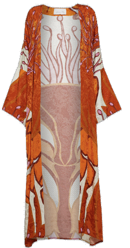 Johanna ortiz printed kimono orange p00827831 Johanna Ortiz