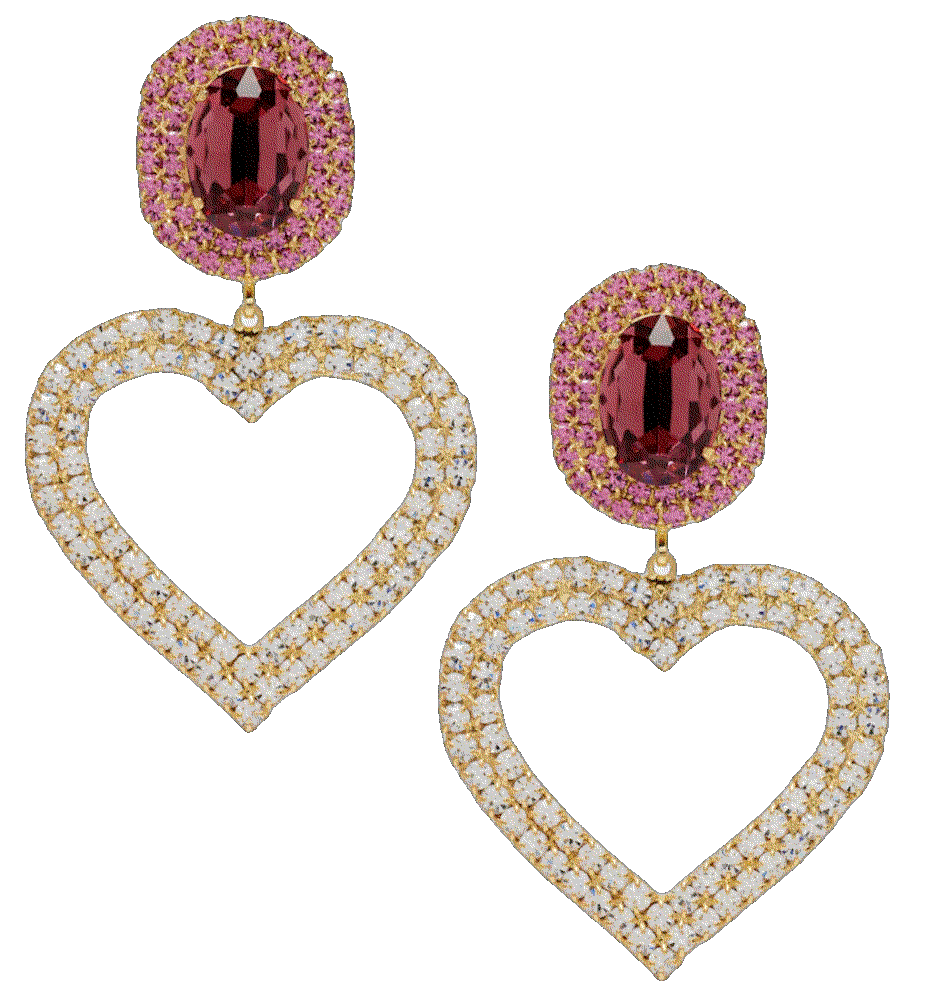Magda butrym crystal embellished clip on earrings gold Magda Butrym
