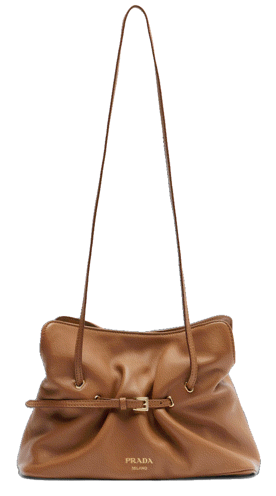 Prada prada dada leather shoulder bag brown Prada