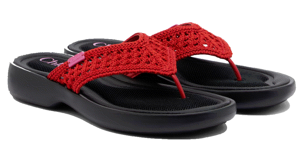 Chloe poolette crochet thong sandals black  Chloe
