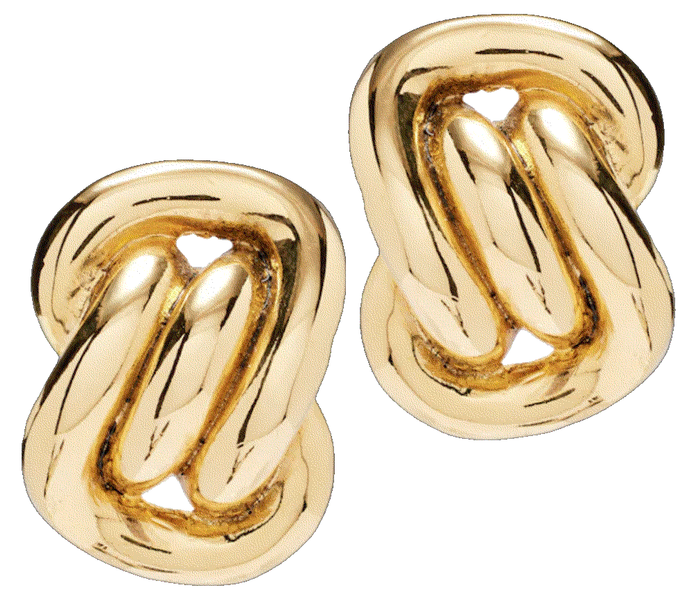 Jennifer behr ellis gold plated earrings gold Jennifer Behr