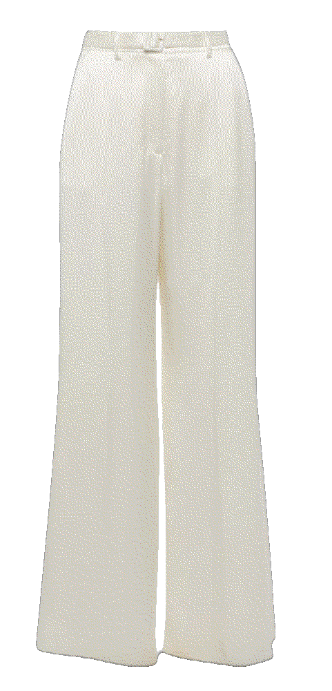Gabriela hearst mabon high rise silk wide leg pants white Gabriela Hearst