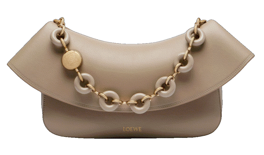 Loewe ola medium leather shoulder bag beige Loewe