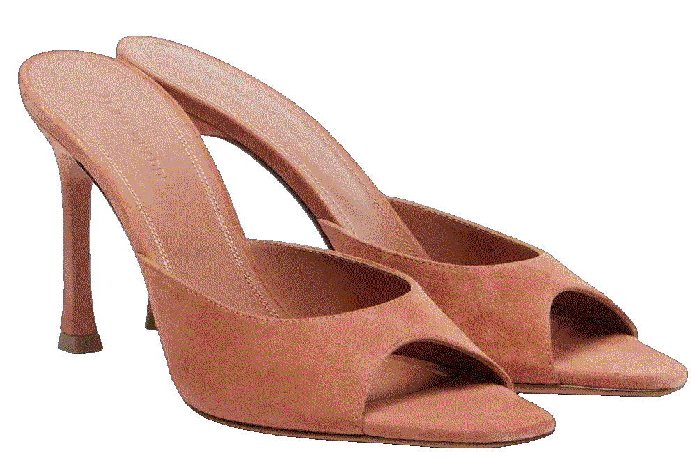 Amina muaddi alexa suede mules brown Amina Muaddi 
