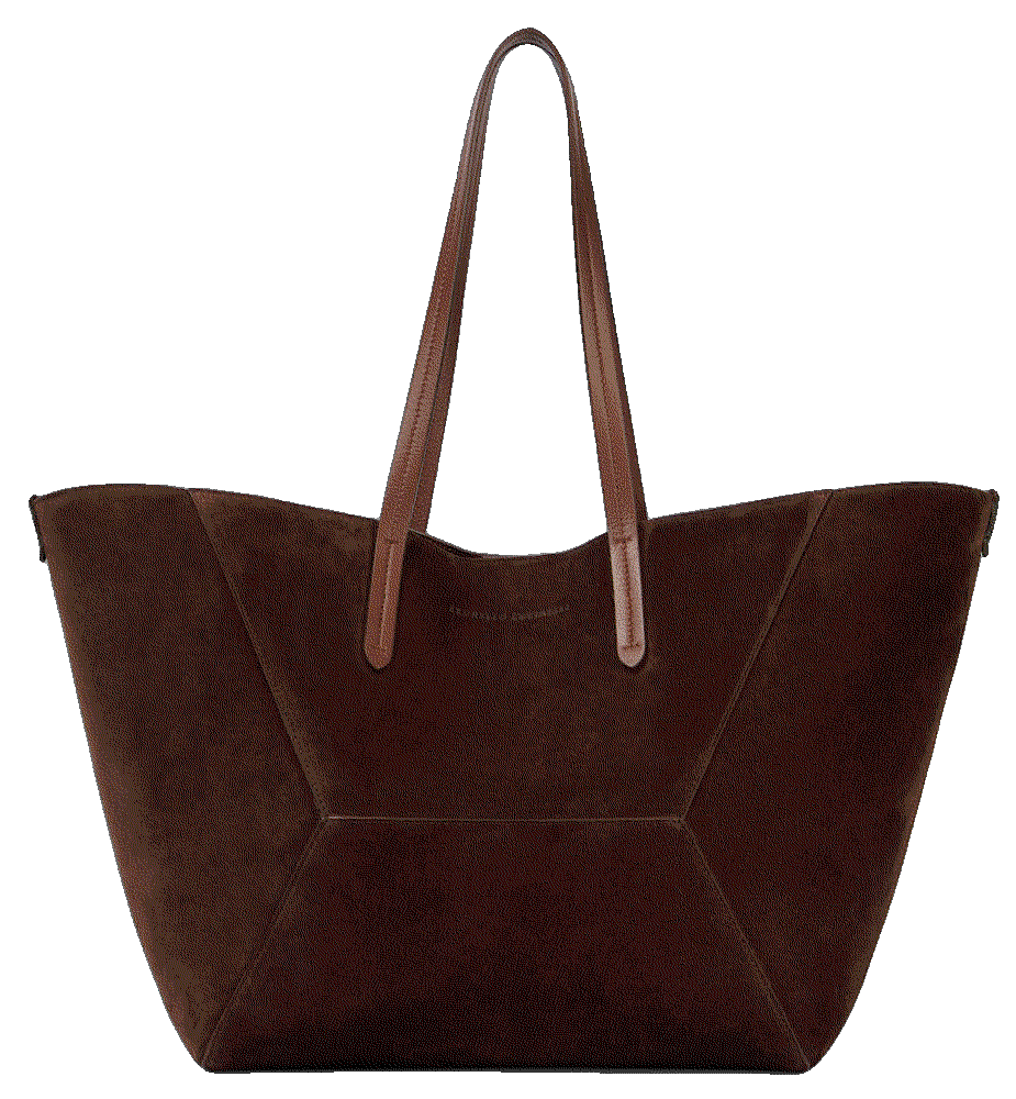 Brunello cucinelli duo large suede tote bag burgundy Brunello Cucinelli 