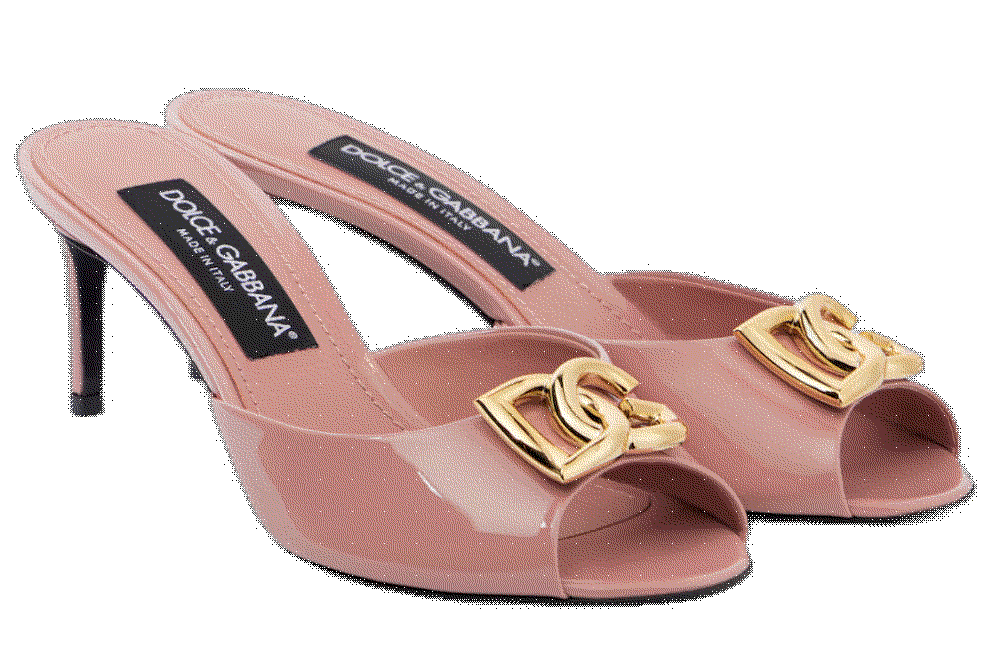 Dolce gabbana keira dg 60 patent leather mules pink Dolce Gabbana 