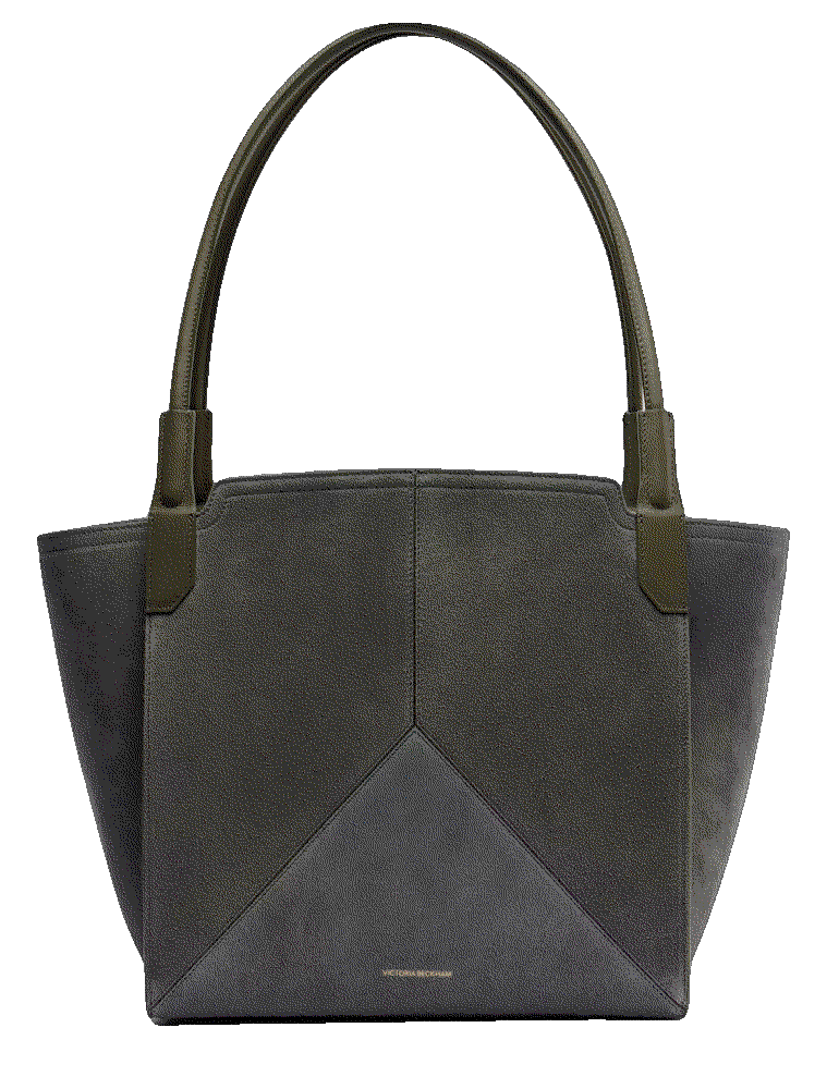 Victoria beckham victoria small suede top handle bag grey Victoria Beckham 