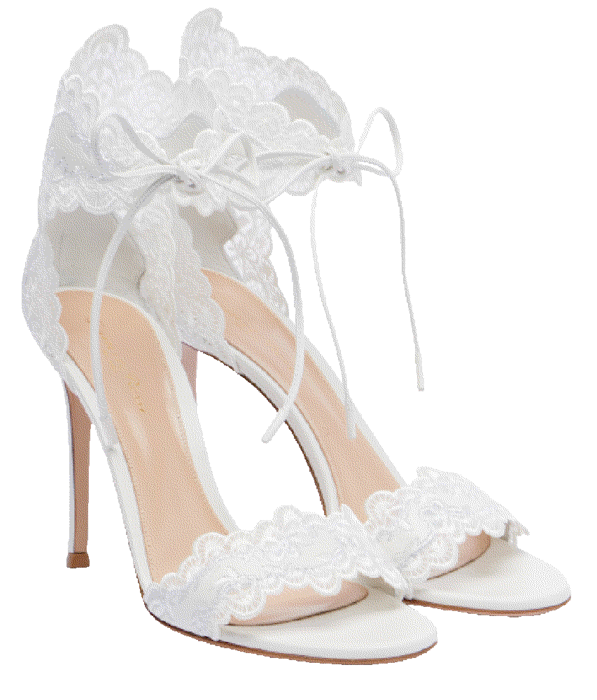 Gianvito rossi evie 105 embroidered leather sandals white Gianvito Rossi 