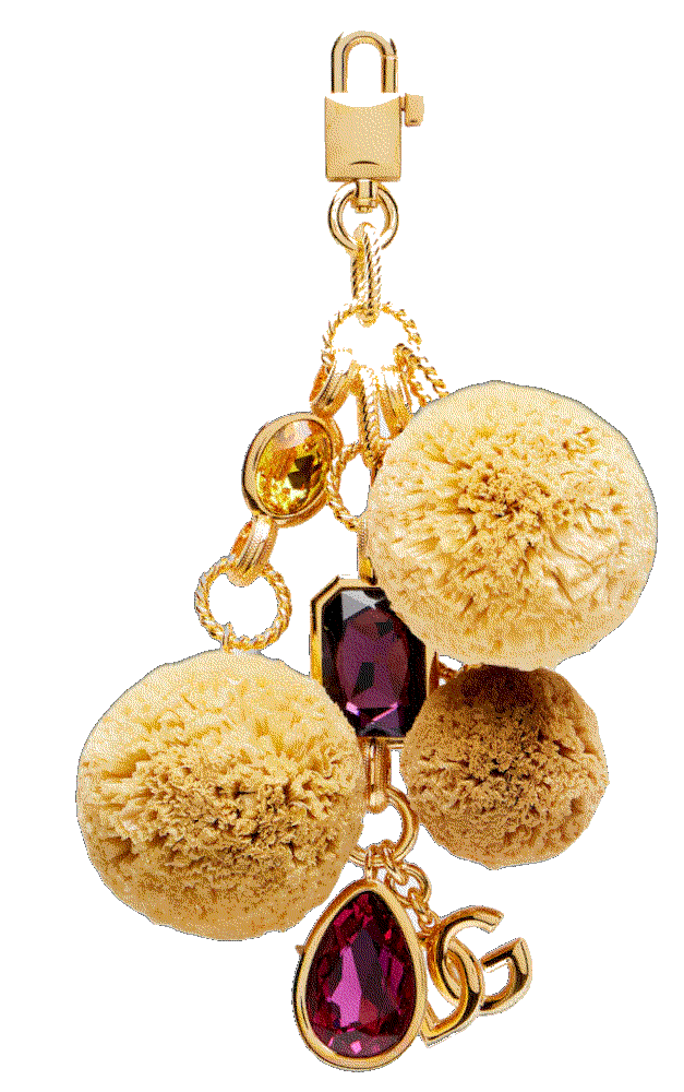 Dolce gabbana dg embellished keychain gold Dolce Gabbana