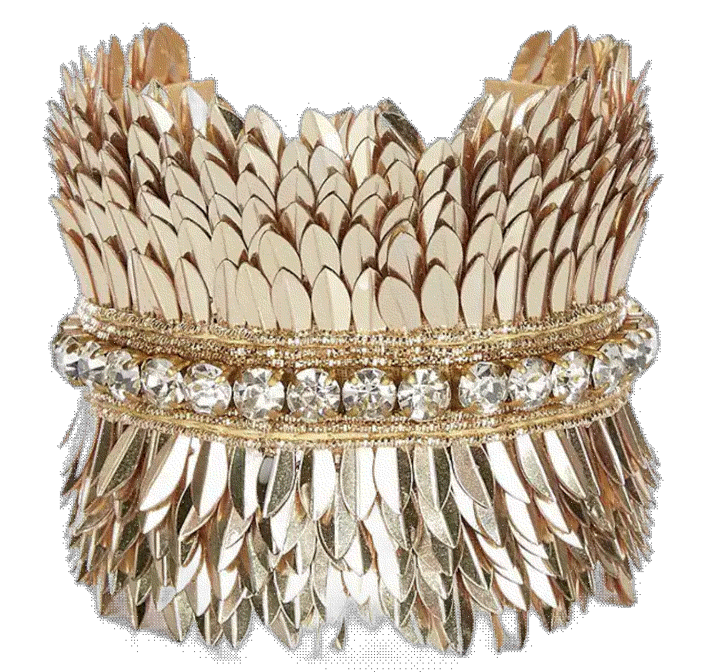 Anna  ava sequin stone statement cuff bracelet Anna  Ava