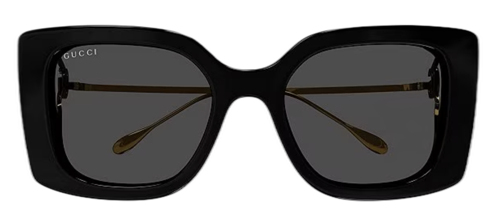 Gucci womens flat  bend 54mm square sunglasses Gucci