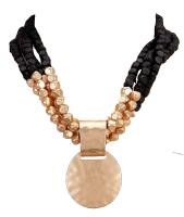 Southern Living  Southern living two tone torsade statement necklace with pendant