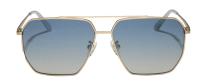 Diff Eyewear  Diff eyewear berkely sunglasses in brushed gold aegean blue gradient