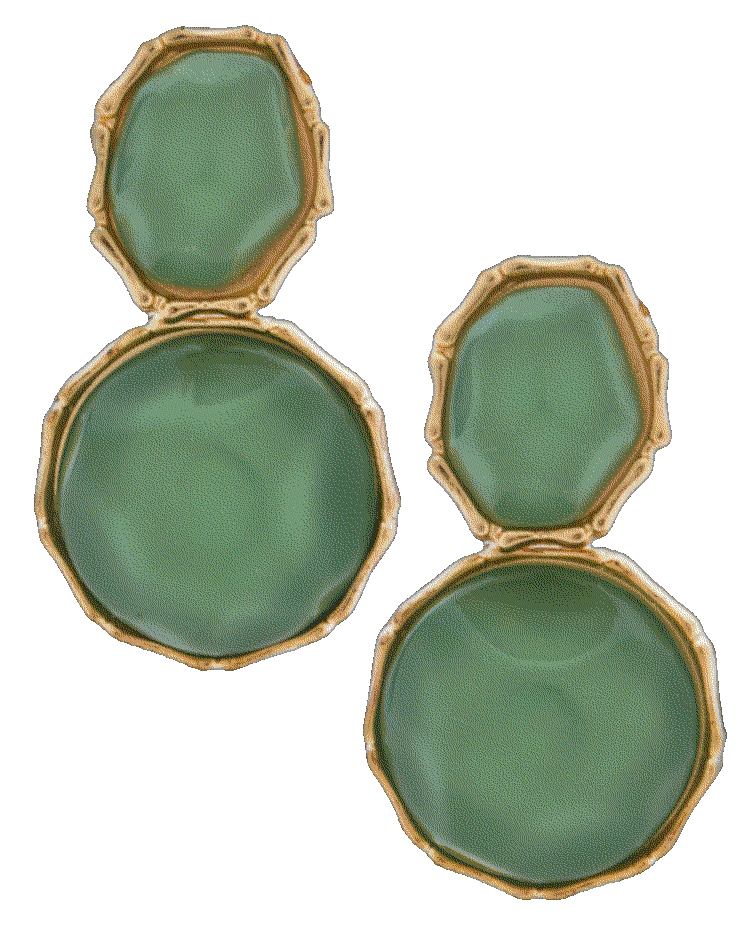 Amber sceats prague earrings in green Amber Sceats 