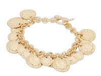 8 Other Reasons  8 other reasons coined charm bracelet in gold