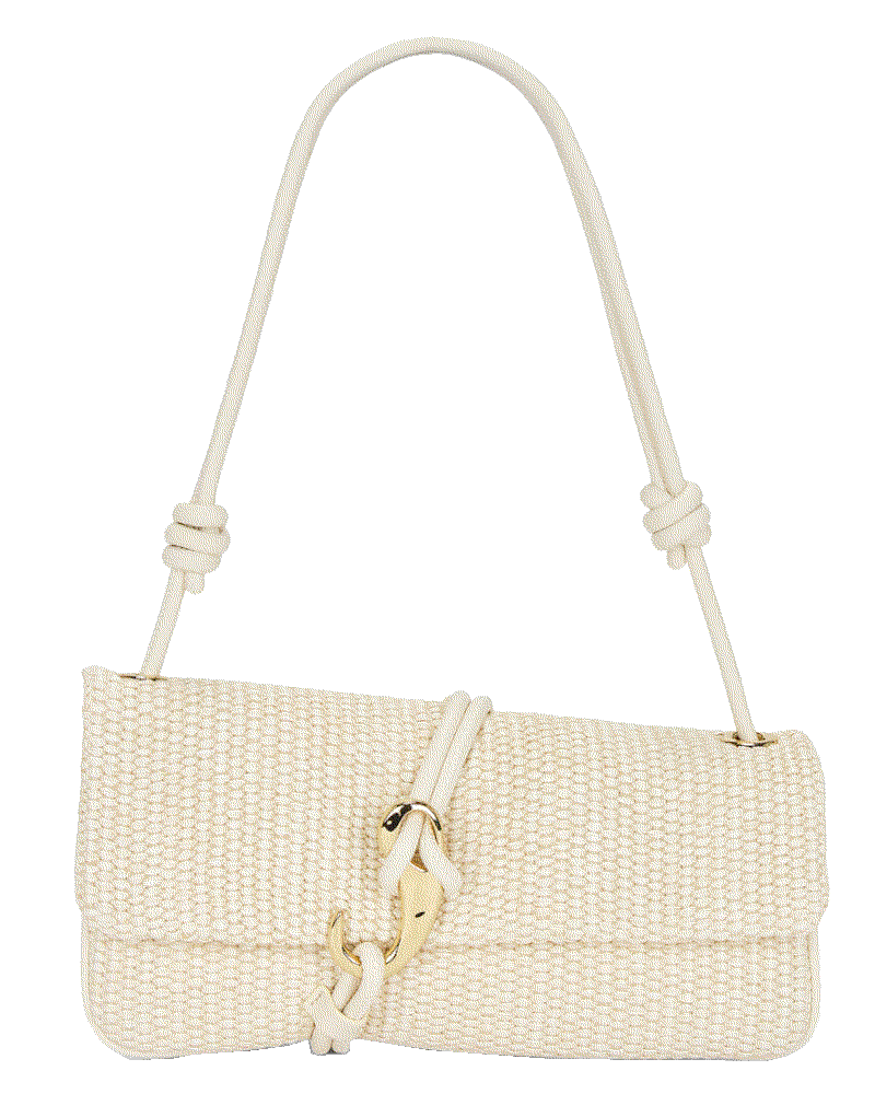 Dolce vita raffia baguette bag in natural Dolce Vita 
