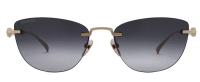 Gucci Gucci cat eye sunglasses in gold grey