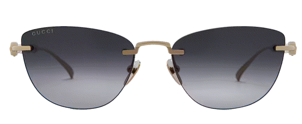 Gucci cat eye sunglasses in gold grey Gucci