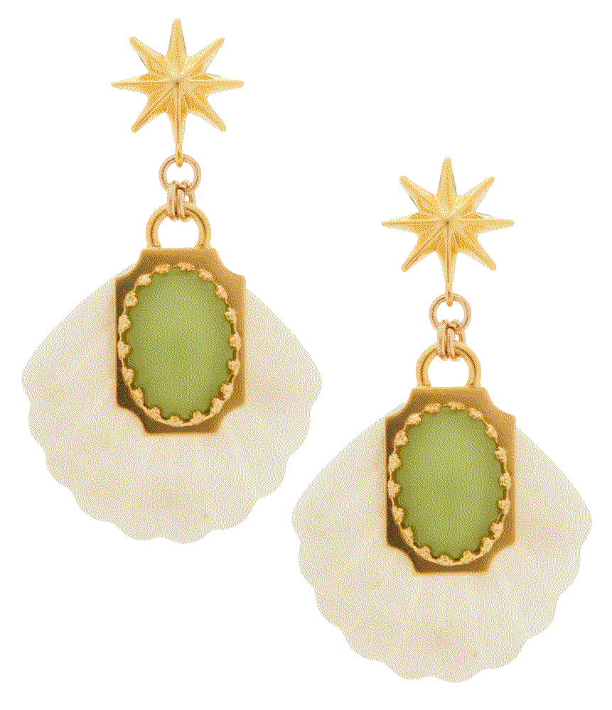 Brinker eliza aperitivo earrings in mopgreen Brinker Eliza 