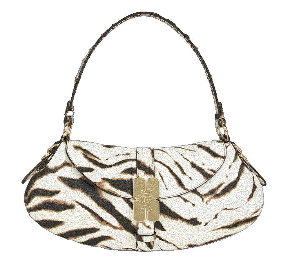 Ganni bkat zebra bag in egret Ganni