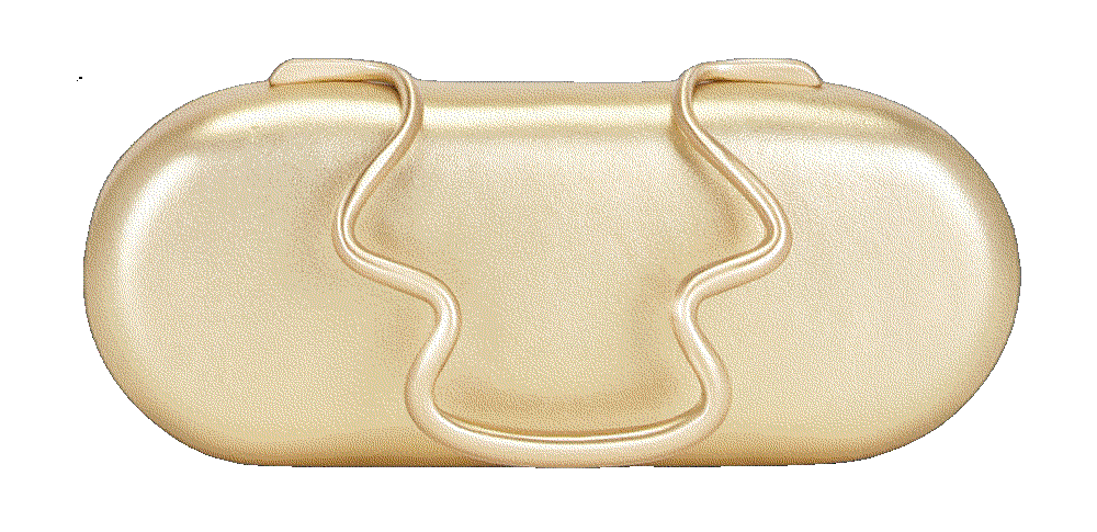 Cult gaia ilaria clutch in brass Cult Gaia 