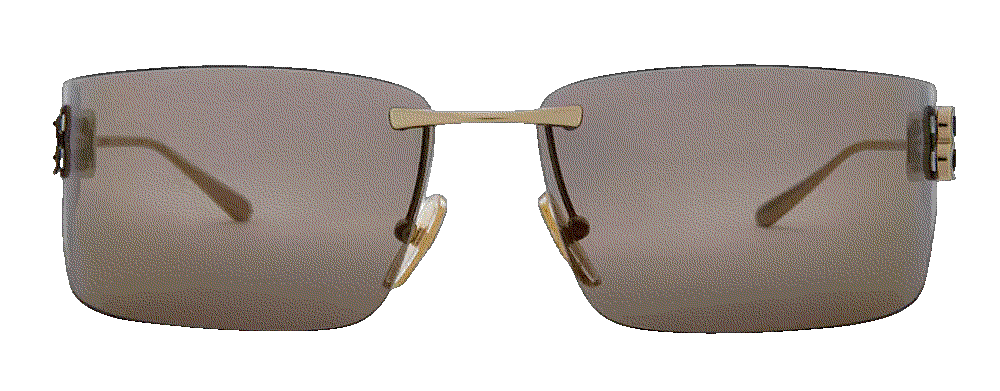 Balenciaga gossip sunglasses in gold pink Balenciaga
