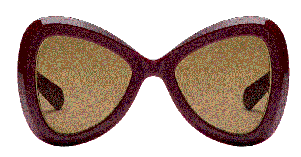 Valentino garavani v gold iii sunglasses in bordeaux Valentino Garavani 