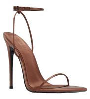 Femme La  Femme la andx satin sandal in chocolate