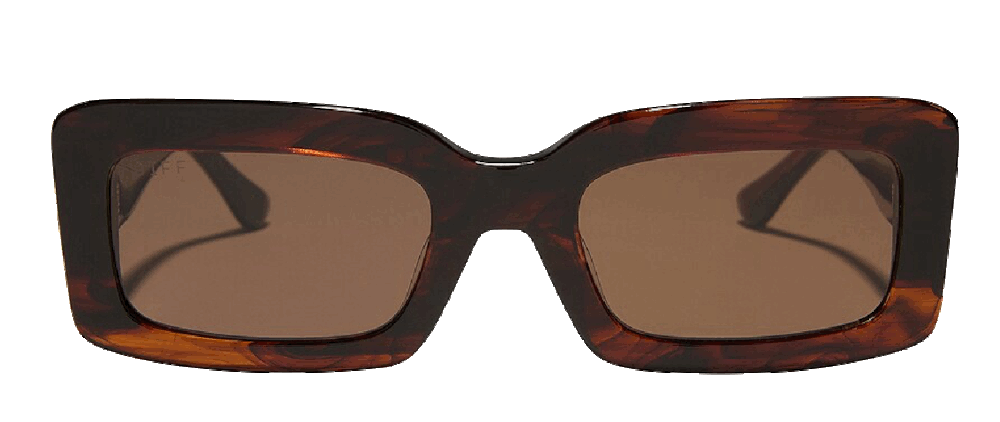 Diff eyewear indy sunglasses in sequoia tortoise brown Diff Eyewear 