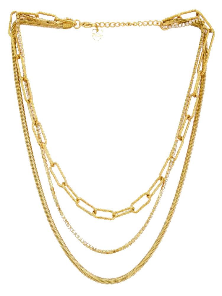 Bracha lexie layered necklace in unique color gold Bracha