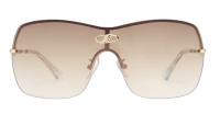 Le Specs  Parallel universe sunglasses in gold tan gradient 