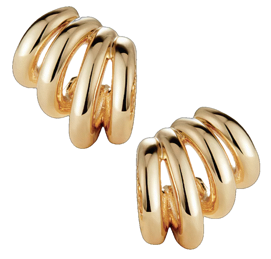 Jenny bird monroe earrings in high polish gold Jenny Bird