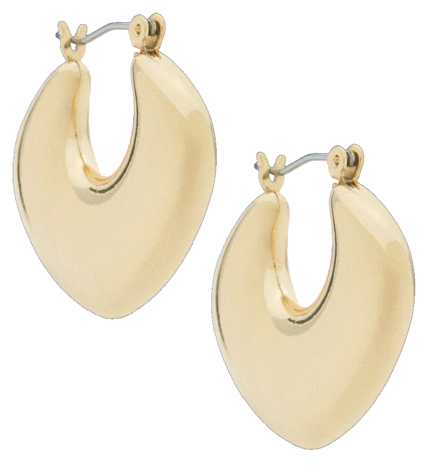 Sculpted Curve Hoops Earrings in Gold Ettika