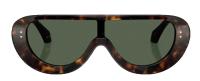 Versace Versace shield sunglasses in dark havana