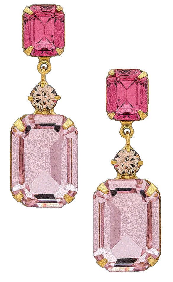 Jennifer behr justine earrings in rose Jennifer Behr