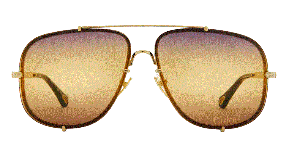 Chloe ivy sunglasses in gold yellow Chloe