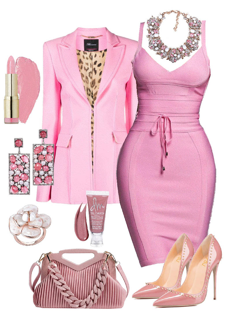 bodycon pink dress
