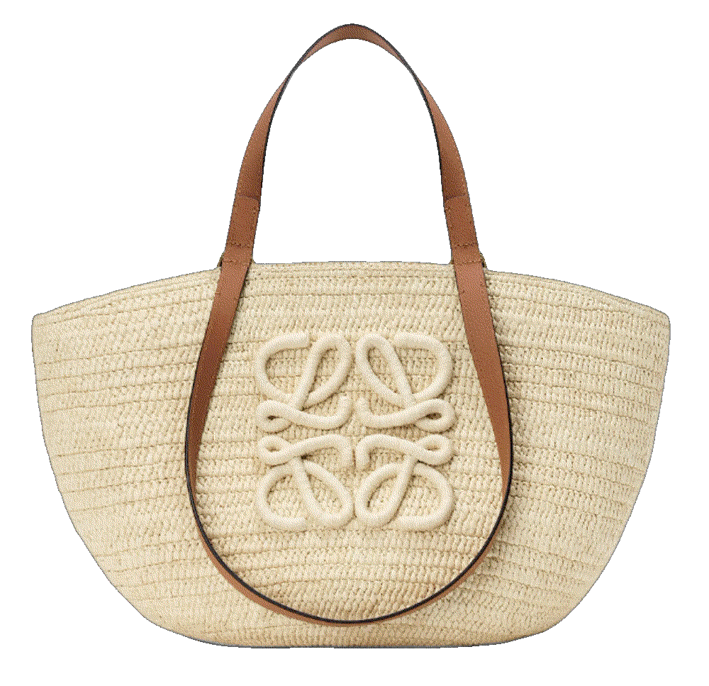 Eclipse Medium Raffia Basket Bag Loewe