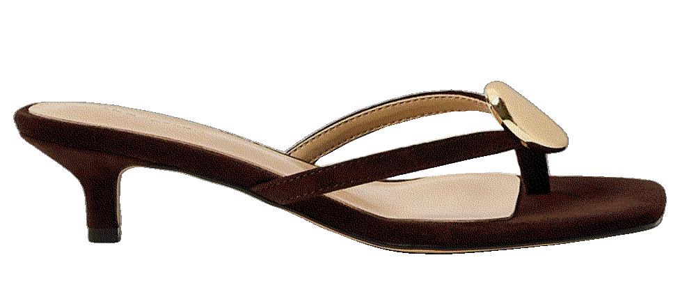 Suede Kitten Heel Sandal Ann Taylor