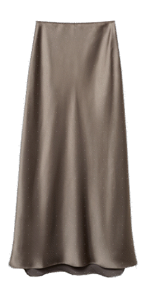Satin long skirt Mango