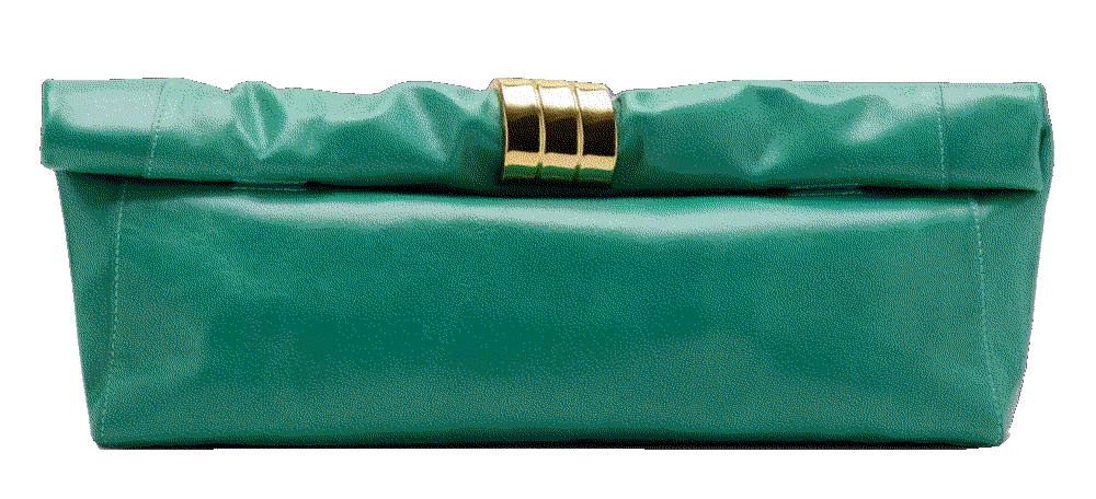 Leather handbag with metal applique Mango