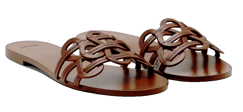 Leather sandals with intertwined strap Mango