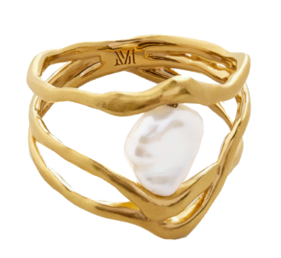 Monica vinader amy powney keshi pearl ring Monica Vinader