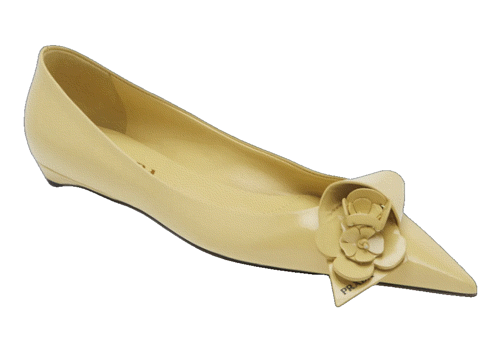 Loop bouquet pointed toe flat women Prada
