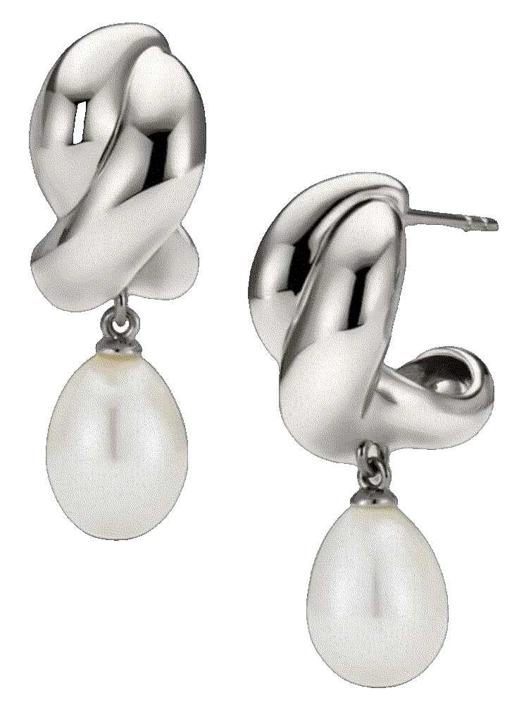 Brioche Pearl Drop Earring Mejuri