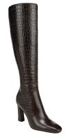Favorite Daughter Hadley knee high boot coffee bean croco leather