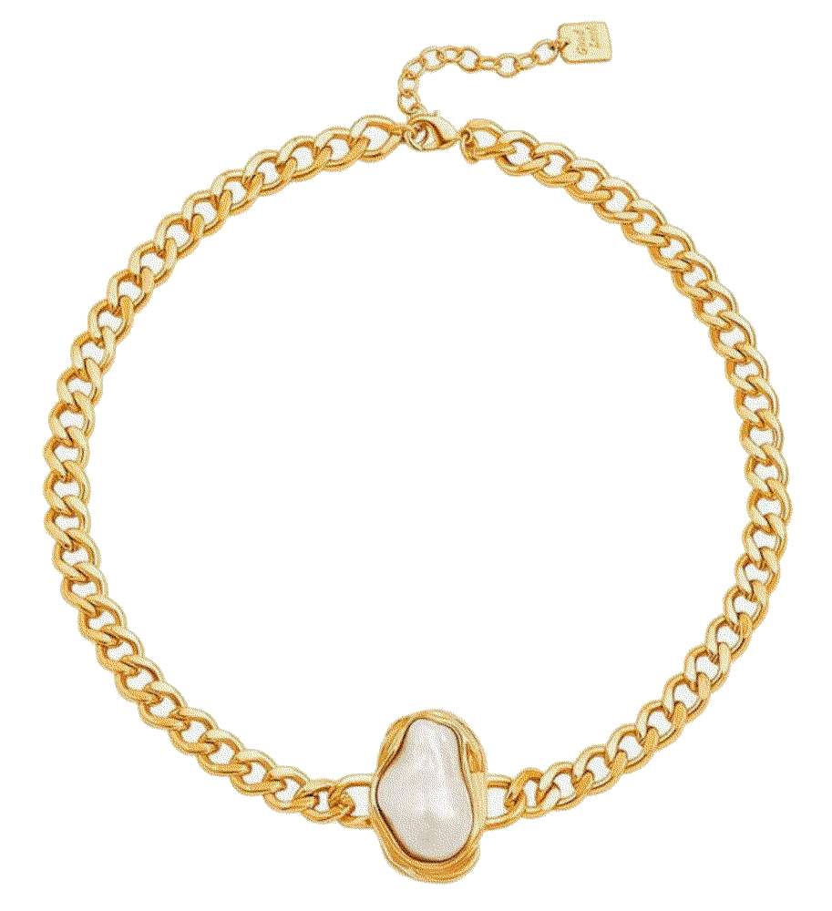 Chunky baroque necklace statement choker The PEARLADA 